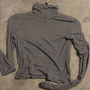black and white striped long sleeve